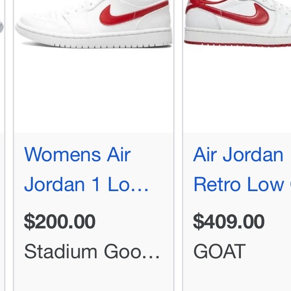 university red low jordan 1s woman 7.5 - Picture 2 of 10